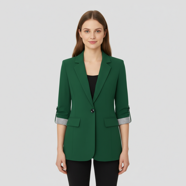 Blazer Femme Laine Col Revers
