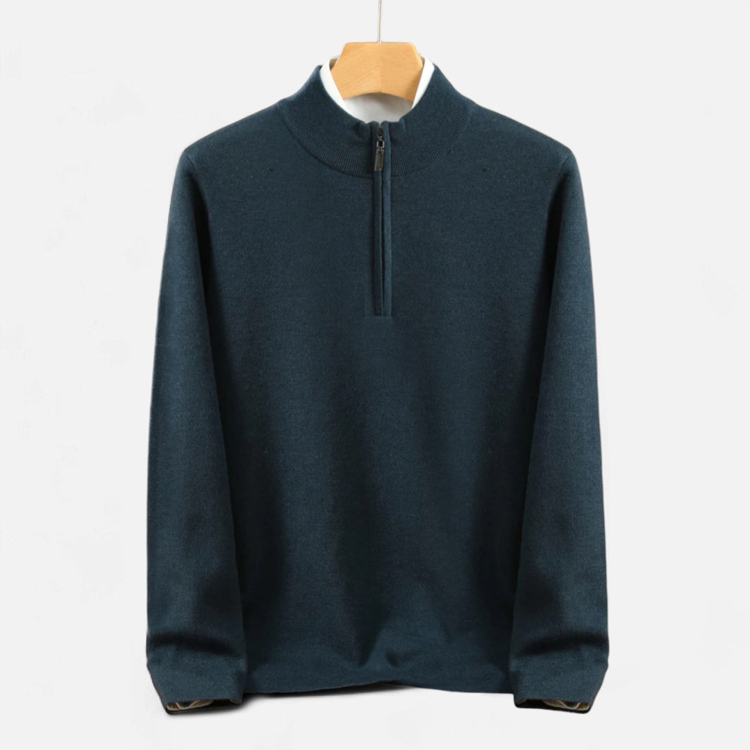 Pull Homme Demi-Zip Laine Mérinos