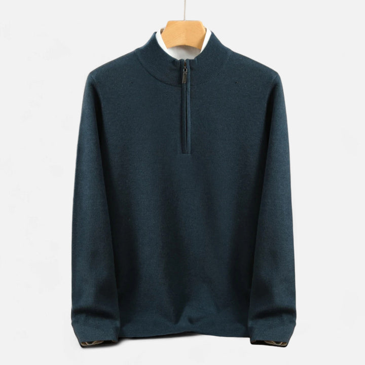 Pull Homme Demi-Zip Laine Mérinos