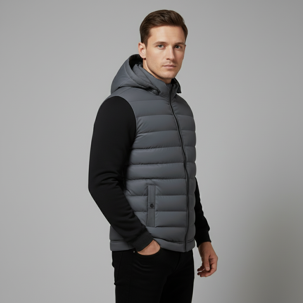 Veste Homme Matelassée à Capuche