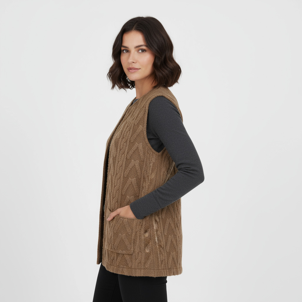 Gilet Femme Sans Manches | Doublé Polaire