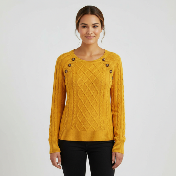 Pull Femme Maille Torsadée | Col Rond