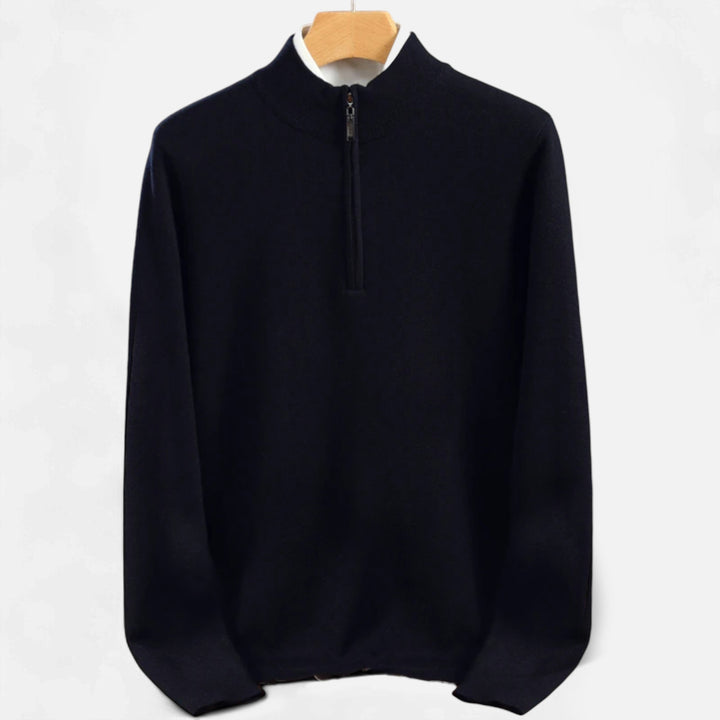 Pull Homme Demi-Zip Laine Mérinos