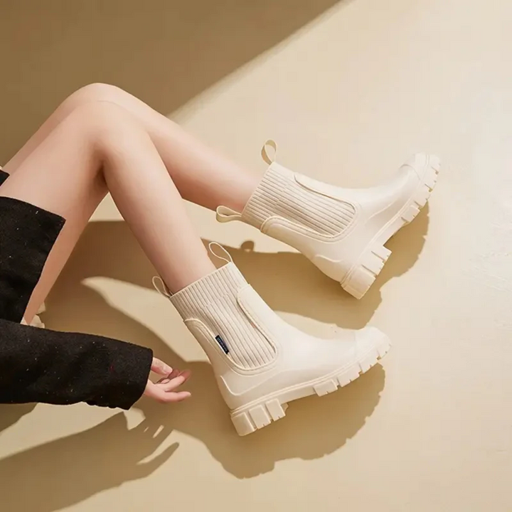 Bottines de pluie femme en caoutchouc