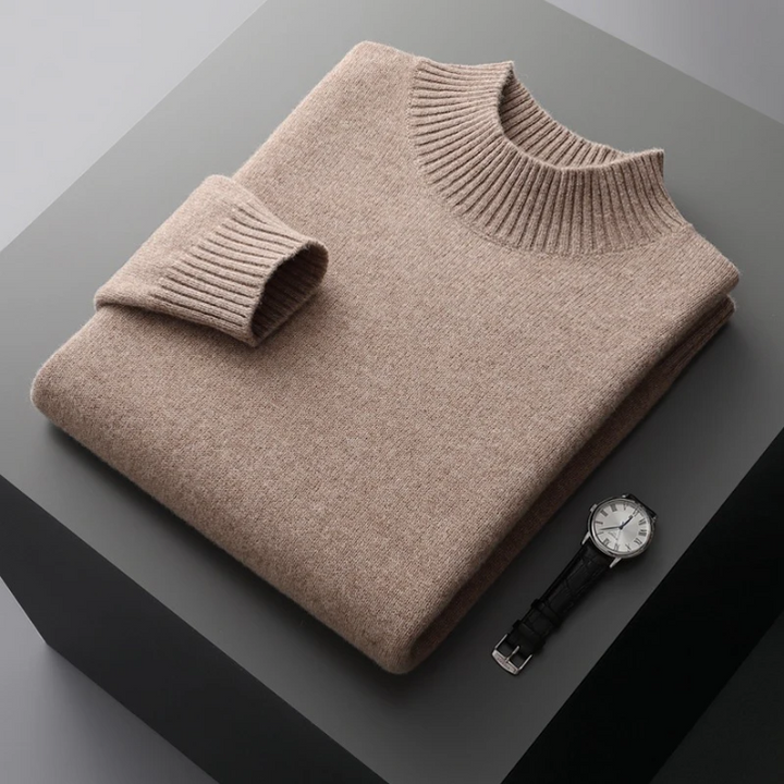 Pull Homme Col Montant en Laine