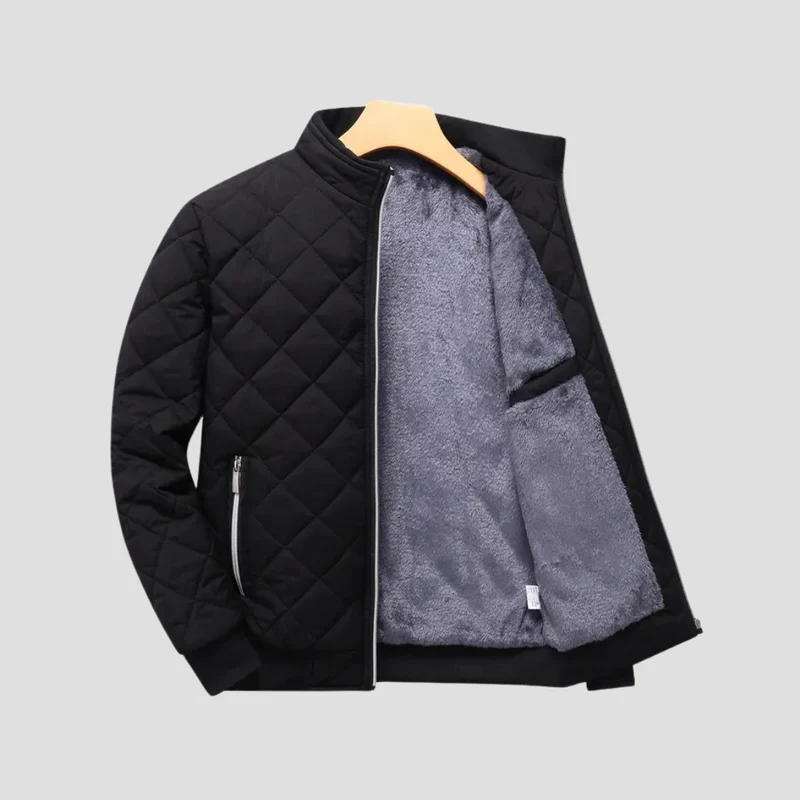 Veste Homme Matelassée en Polaire Zippée