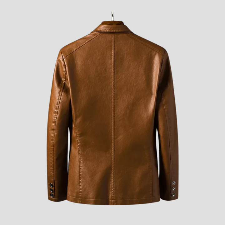 Veste Homme en Cuir Zippée