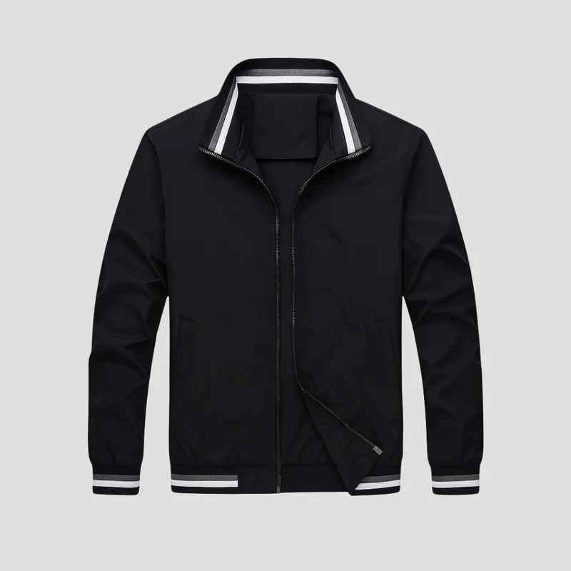 Bomber Homme Universitaire Zippé | Col Montant