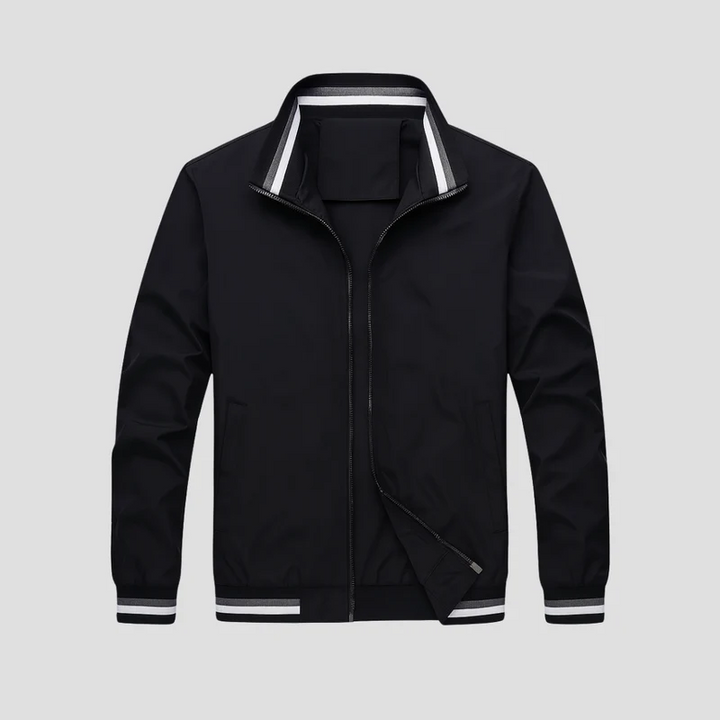 Bomber Homme Universitaire Zippé | Col Montant