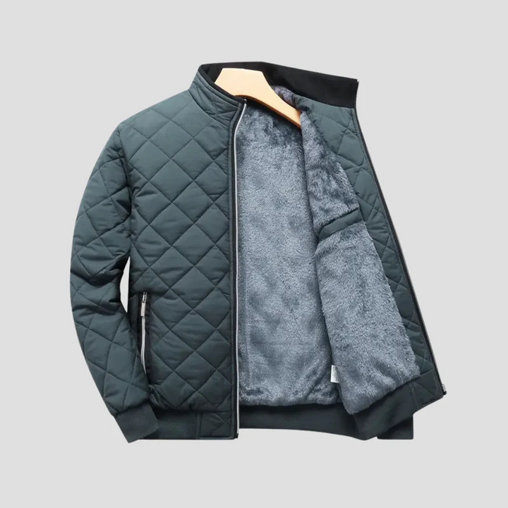 Veste Homme Matelassée en Polaire Zippée