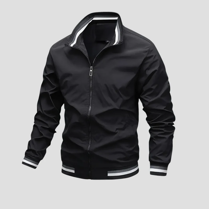 Bomber Homme Universitaire Zippé | Col Montant