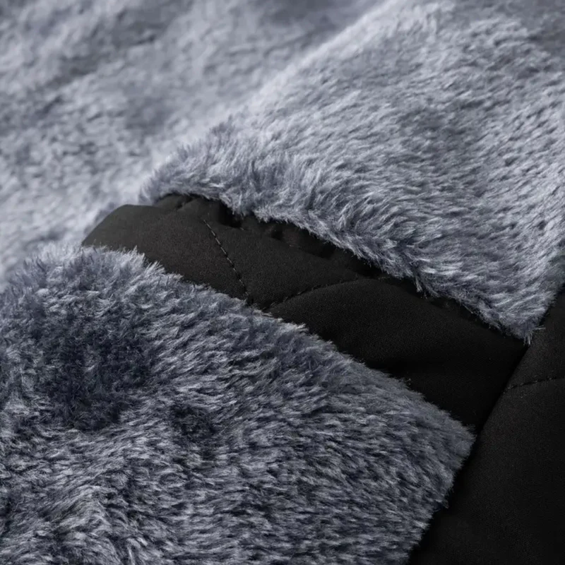 Veste Homme Matelassée en Polaire Zippée