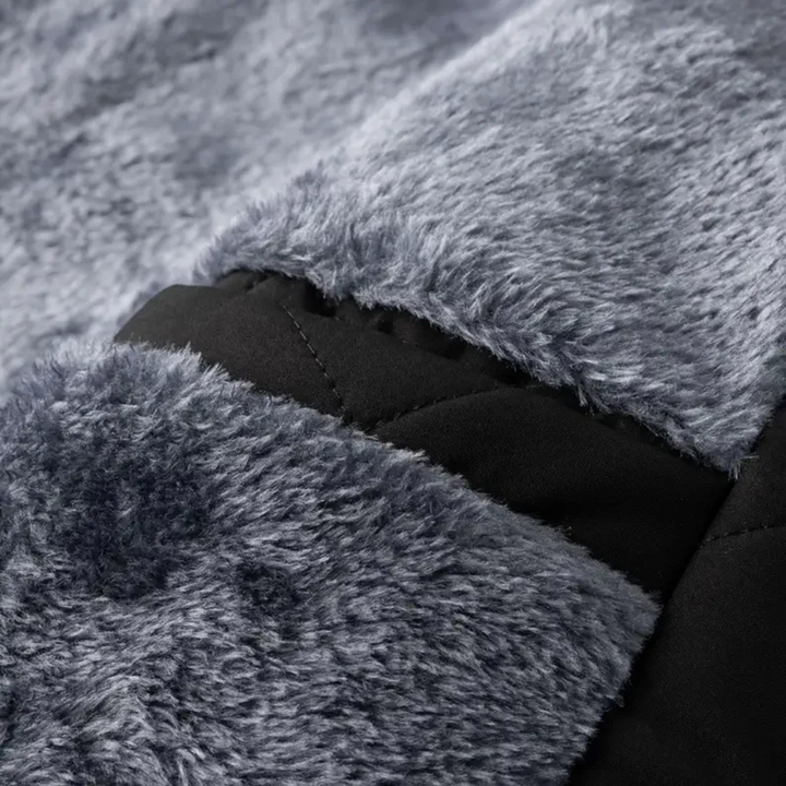 Veste Homme Matelassée en Polaire Zippée