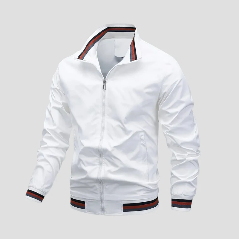 Bomber Homme Universitaire Zippé | Col Montant