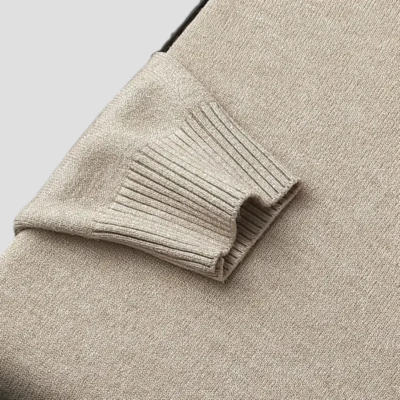 Pull Homme Col Roulé Laine Mélangée