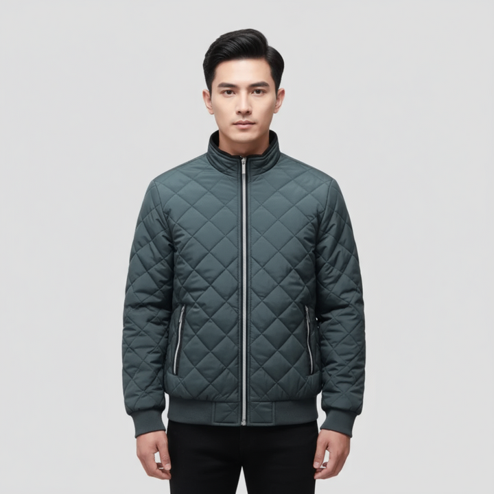 Veste Homme Matelassée en Polaire Zippée