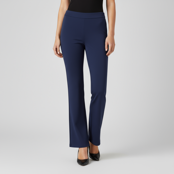 Pantalon Droit Femme Taille Élastique