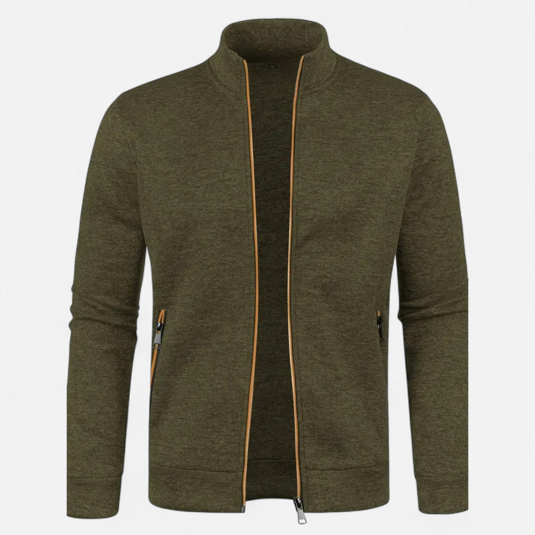 Cardigan Zippé Homme Maille